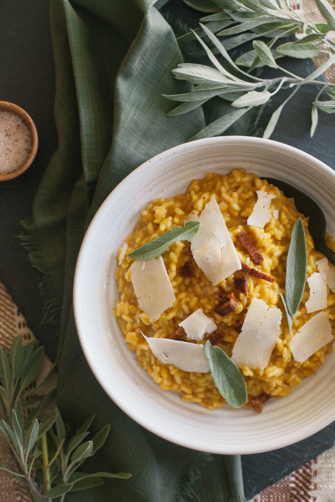 Simple, Creamy Garden Pumpkin Risotto Recipe | Potager Online