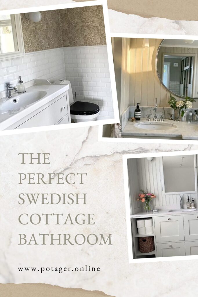 What makes a perfect Swedish Cottage bathroom? All the elements and features we're using in our new bathroom remodel on the blog!
